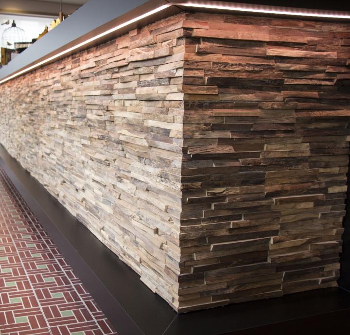 3D Solid Wood wall