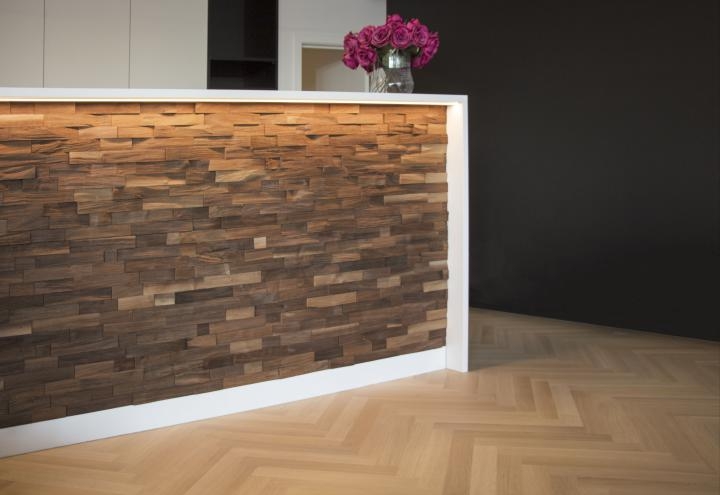 3D Solid Wood wall