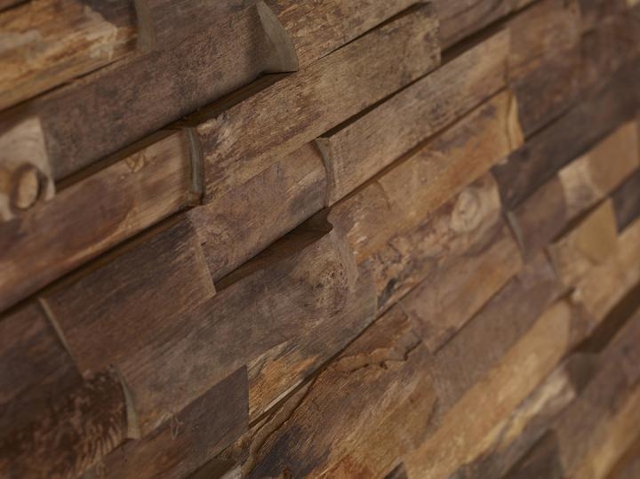 3D Solid Wood wall