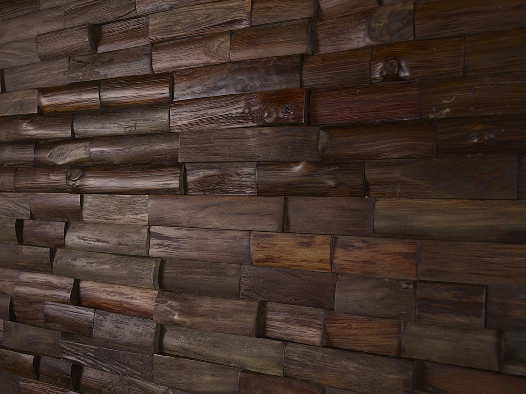 3D Solid Wood wall