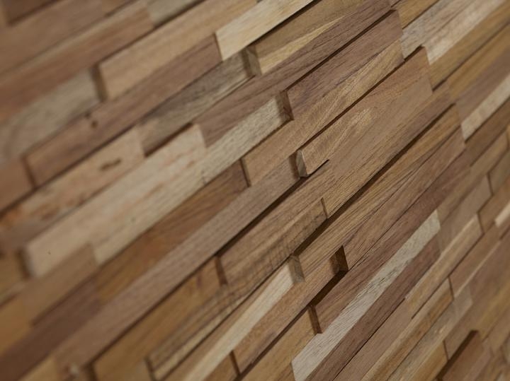 3D Solid Wood wall