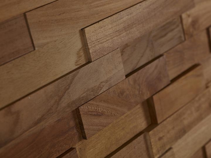 3D Solid Wood wall