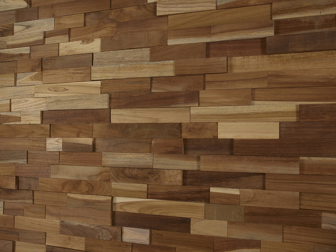 3D Solid Wood wall
