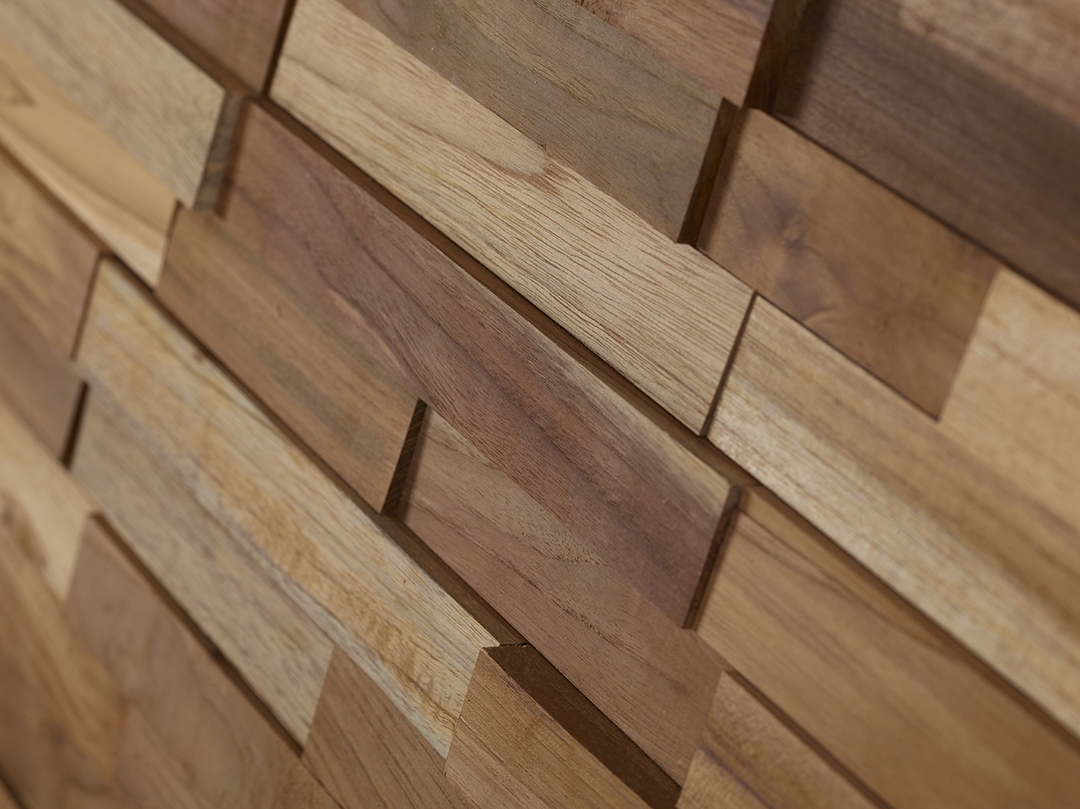 3D Solid Wood wall