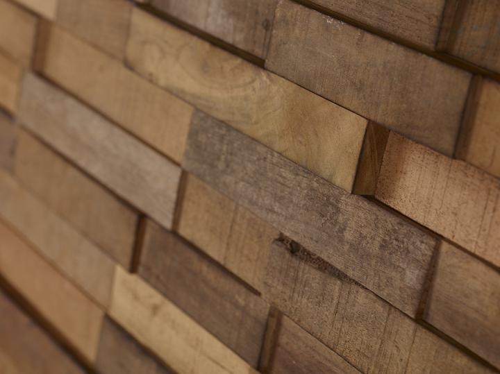 3D Solid Wood wall