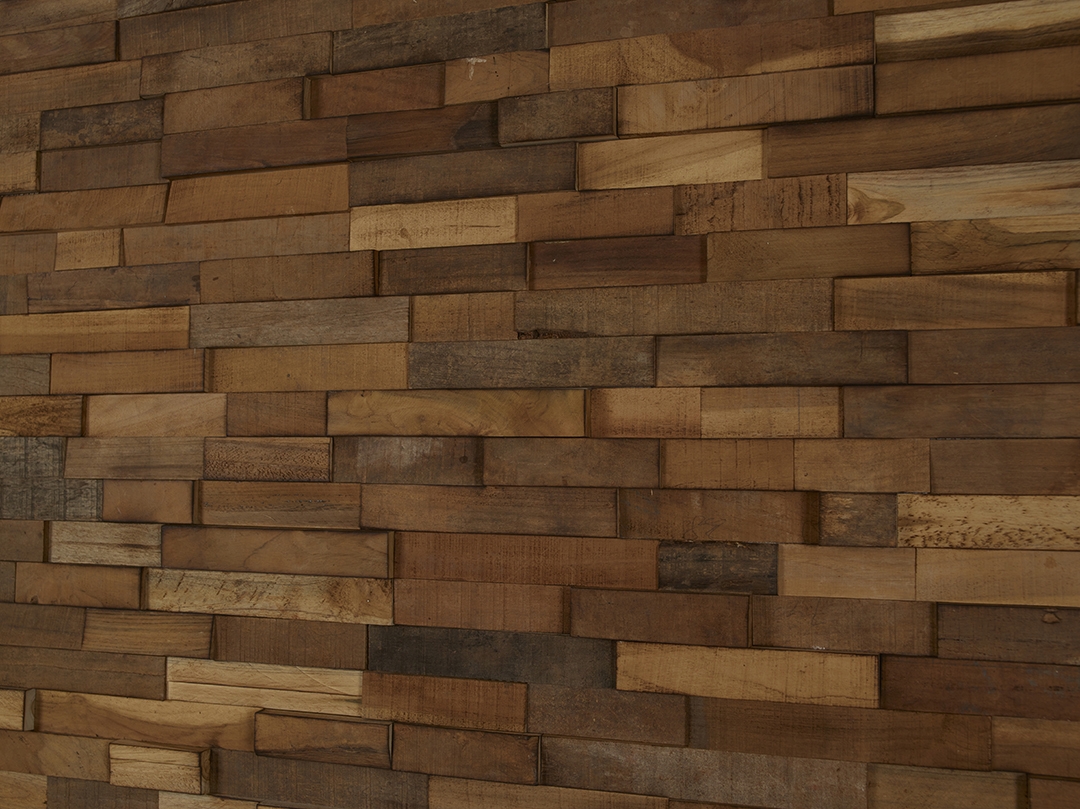 3D Solid Wood wall