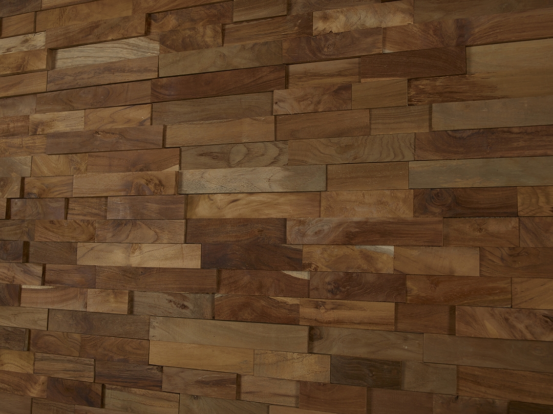 3D Solid Wood wall