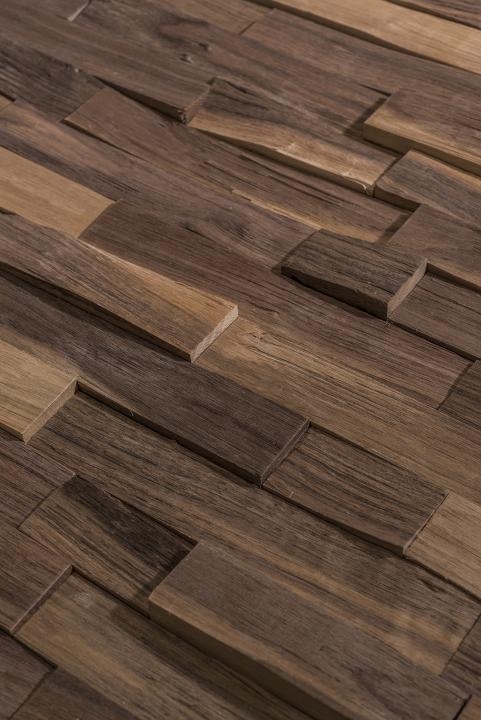 3D Solid Wood wall